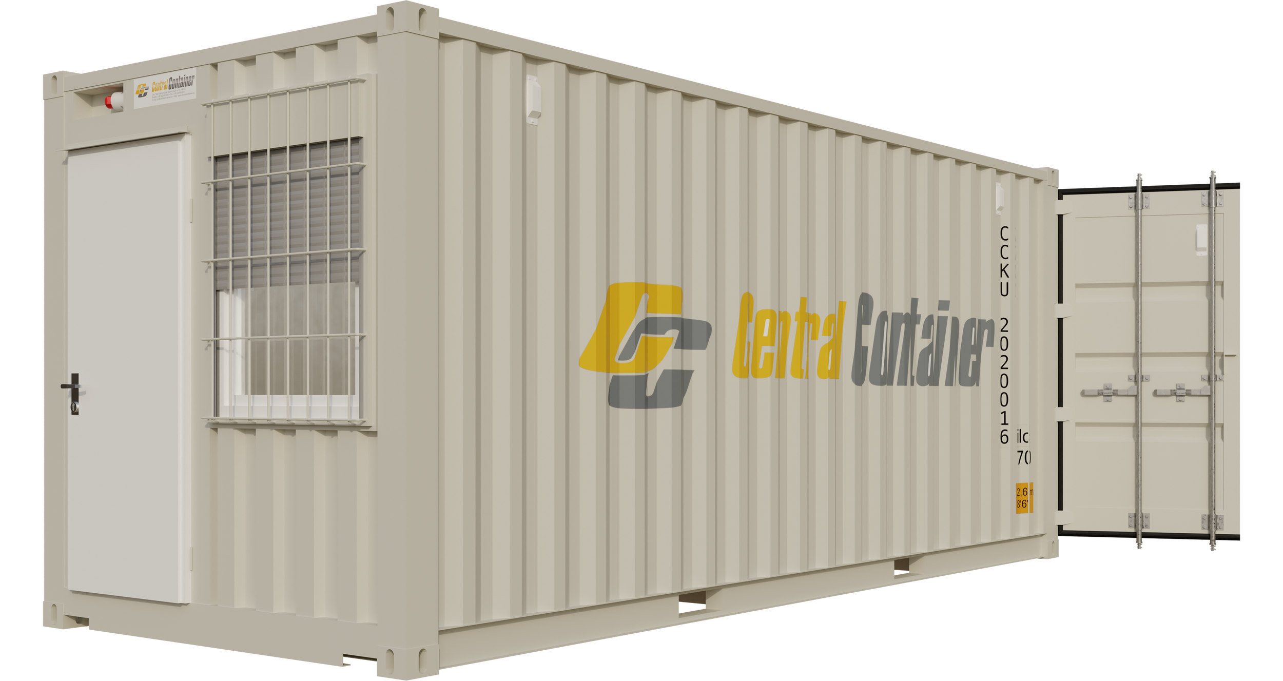20' SPLIT SPACE OFFICE/STORAGE CONTAINER